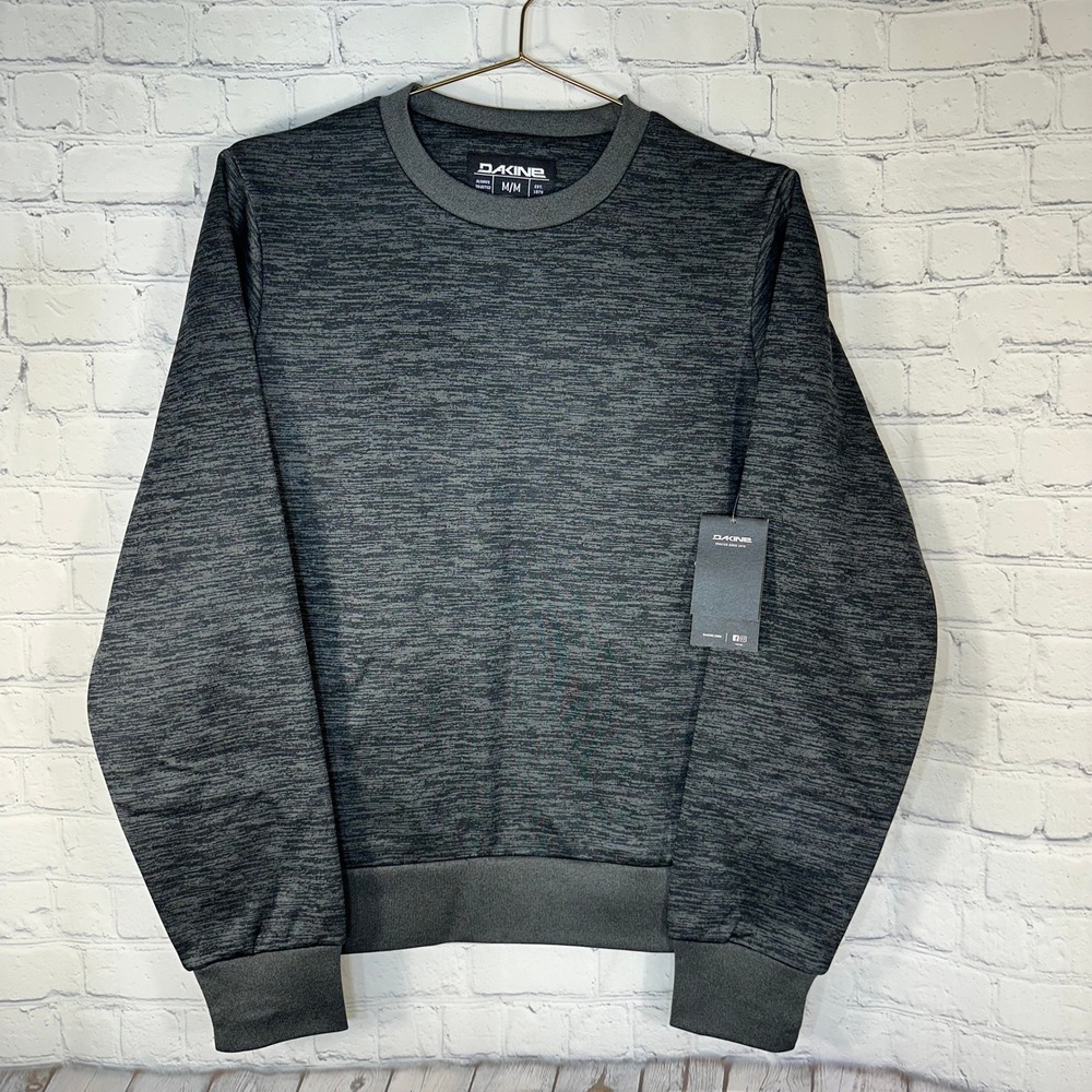 Dakine Liberator LW Crew Neck Top Black Heather W331DAK0008 Womens Medium NWT